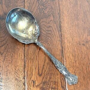 1847 Rogers Bros XS Triple Berry Serving Spoon Vintage Silverplate Casserole